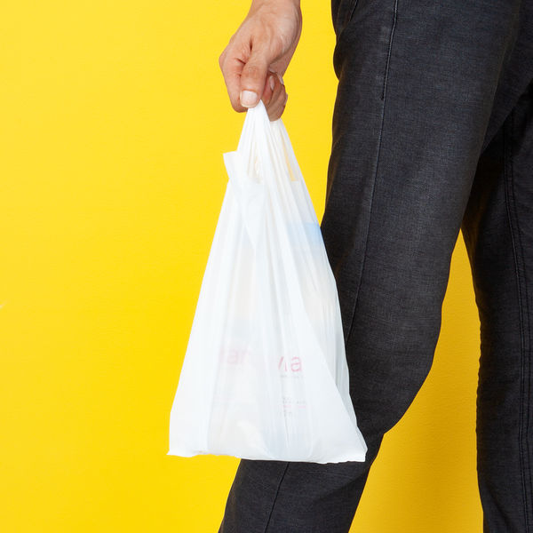 国産レジ袋 乳白 12号 1箱（1000枚：100枚入×10袋） 福助工業  