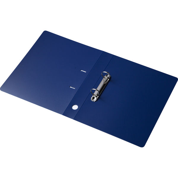 アスクル リングファイル A4タテ D型2穴 背幅41mm ブルー 青 10冊 