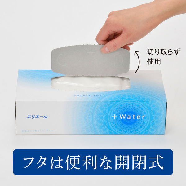 ティッシュペーパー 保湿 180組（5箱入） エリエール Water 大王製紙