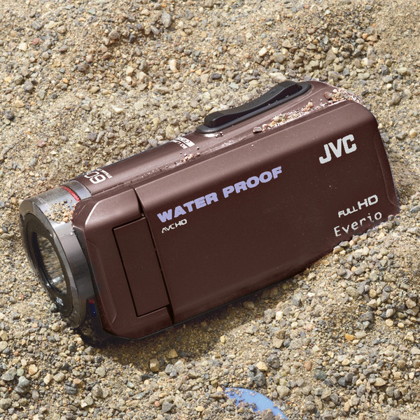 JVCケンウッド　防水･防塵･耐衝撃対応ハイビジョンメモリームービー　GZ-R300　　ブラウン　GZ-R300-T　1台