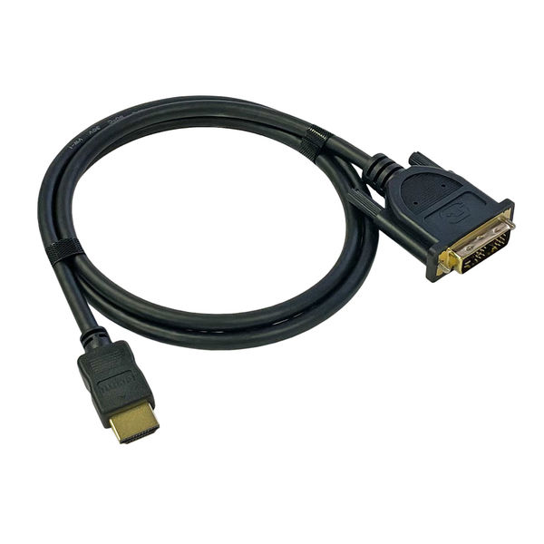 Vodaview　変換ケーブル　HDMI[オス]-DVI-D18ピン[オス]　1m/ブラック　VV-HDDV010CA-B