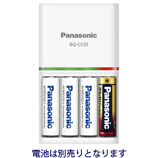 パナソニック　単3形単4形ニッケル水素電池専用急速充電器　BQ-CC55