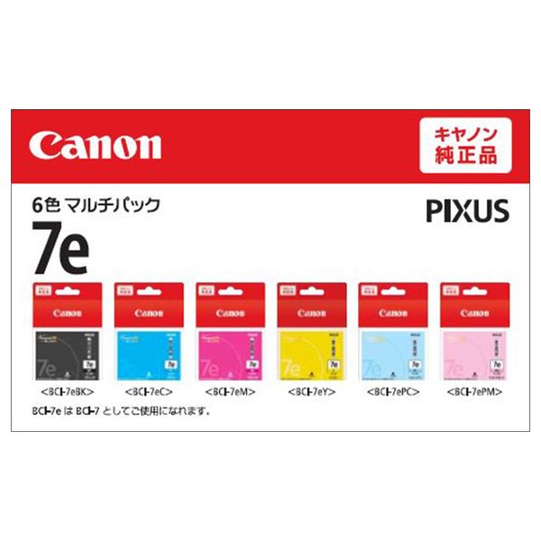 キヤノン（Canon） 純正インク BCI-7e/6MP 1018B002 1パック（6色入