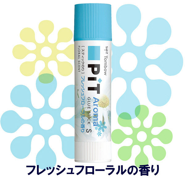 トンボ鉛筆【PIT】スティックのり ピットハイパワーSアロマ 香り付き 3種アソートパック HCB-312X 1パック（3本入）