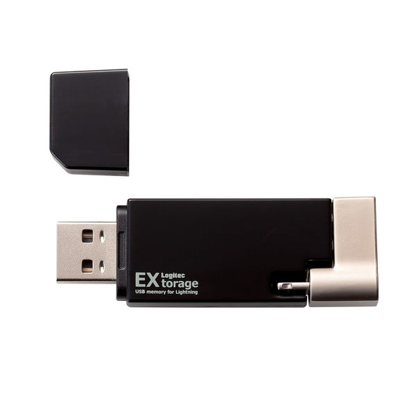 USBメモリ 32GB USB3.0 ( microUSB+TypeC+Lightning) LMF-LGU3A032GBK ロジテック 1個 -  アスクル