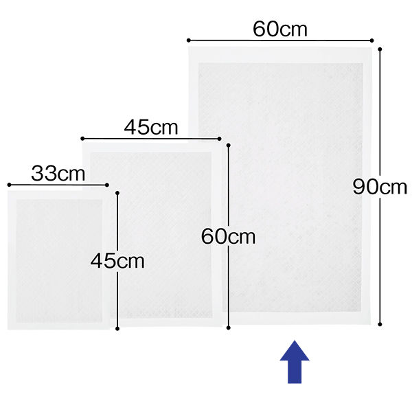 オオサキメディカル 吸水・防水マット 60×90cm 84273 1セット（30枚入