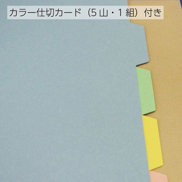 コクヨ　リングファイル貼り表紙タイプ　丸型2穴　A4タテ　背幅45mm　4冊　青　フ-430NB