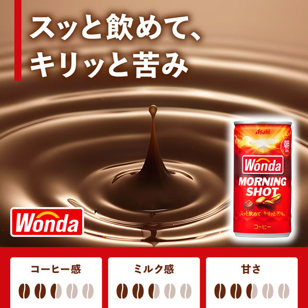 缶コーヒー】アサヒ飲料 WONDA（ワンダ） モーニングショット
