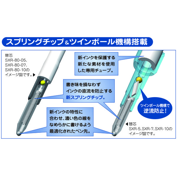 ボールペン替芯 ジェットストリーム単色ボールペン用 1.0mm 青 10本