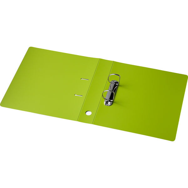 リングファイル D型2穴 A4タテ 背幅51mm 20冊 グリーン アスクル