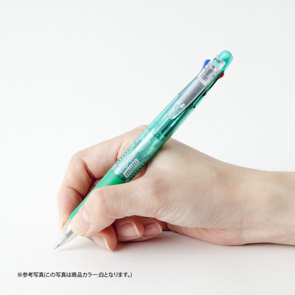 多機能ボールペン クリップ-オンマルチ500 透明軸 4色0.7mmボールペン+シャープ B4SA1-C ゼブラ