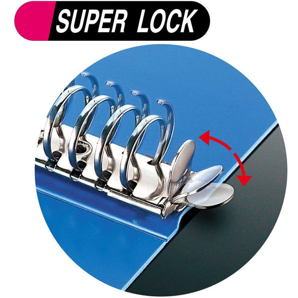 コクヨ クリヤーブック（替紙式） A4タテ 30穴 23ポケット 赤 レッド