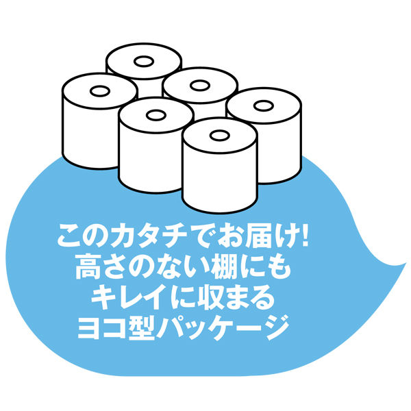 2倍巻 トイレットペーパー 6ロール入 再生紙 ダブル 60m オリジナルトイレットロール 人気 1パック 6ロール入 アスクル