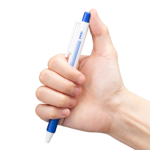 復活特別価格】アスクル ノック式油性ボールペン エコタイプ3 0.7mm 青