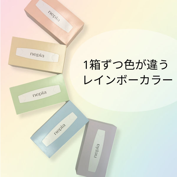 ティッシュペーパー 200組（5箱入）×12パック ネピアティッシュ 王子