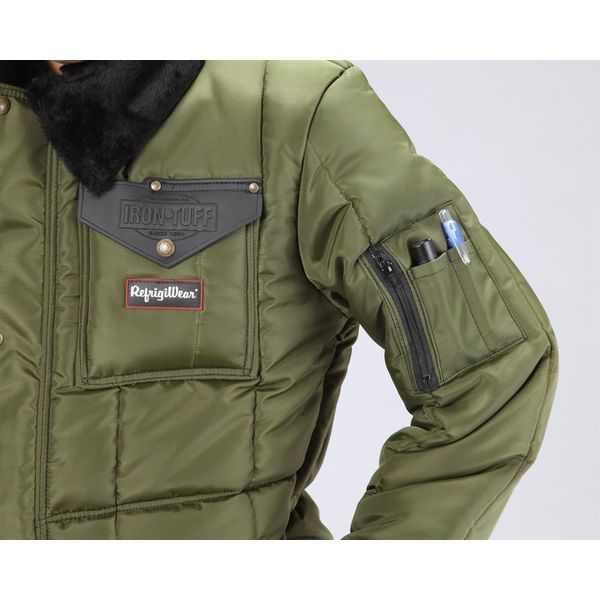 エスコ [ M] 防寒服上下セット(Sage) EA915GM-31 1組（直送品） - アスクル