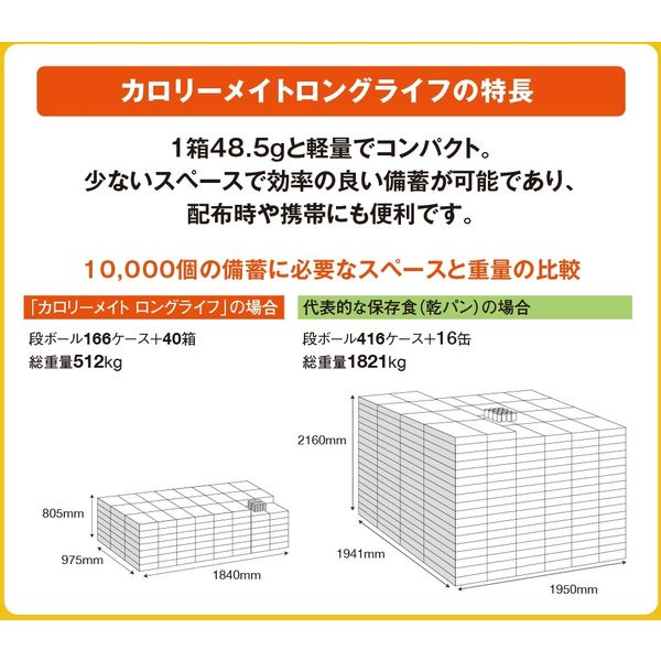 非常食】 大塚製薬 カロリーメイト ロングライフ (チョコレート味) 0948 1ケース（60箱入） - アスクル