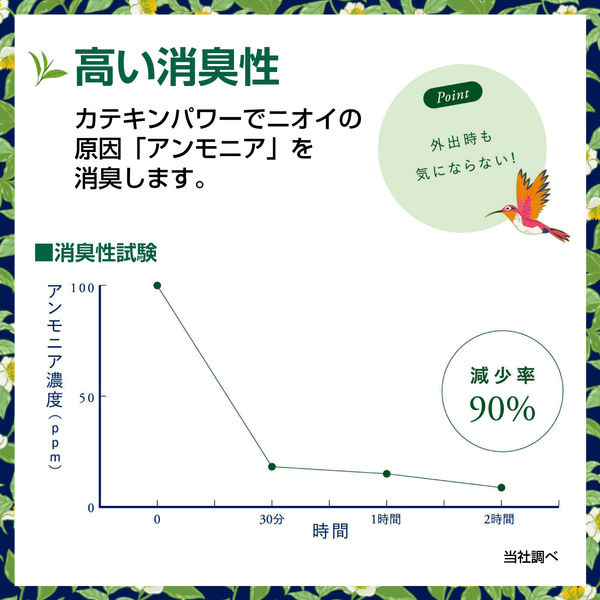 エルモアいちばん お茶の力快適おやすみパッド - アスクル