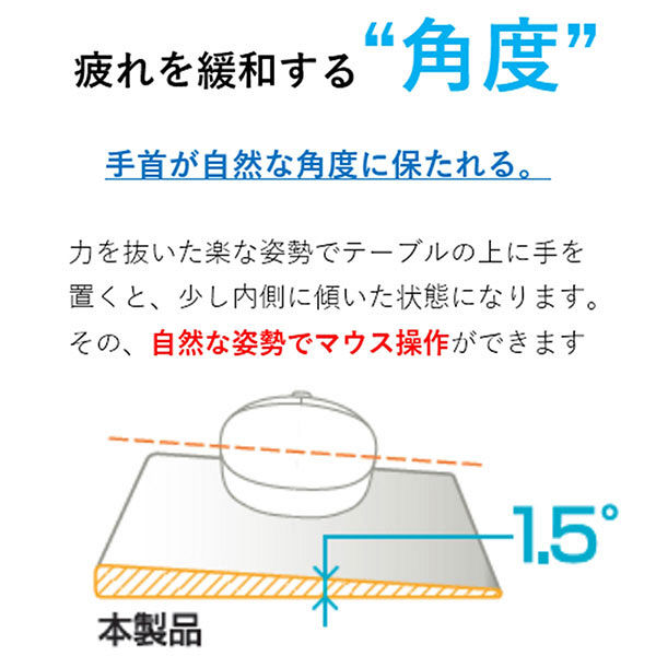 エレコム（ELECOM） FITTIO マウスパッド High ブラック MP-116BK 1個（取寄品）