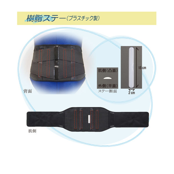 腰サポーター ランバック ブラック M 033993 1枚 竹虎 - アスクル 腰サポーター ランバック ブラック M 033993 1枚 竹虎 - アスクル