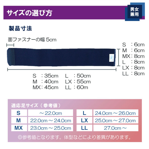 足首サポーターソフラウルファー ネイビーLL 037955 1枚入 竹虎