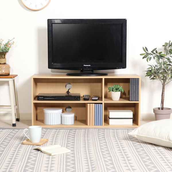 TVラック 89 NA ナチュラル 幅890×奥行295×高さ420mm 96598 1台 不二
