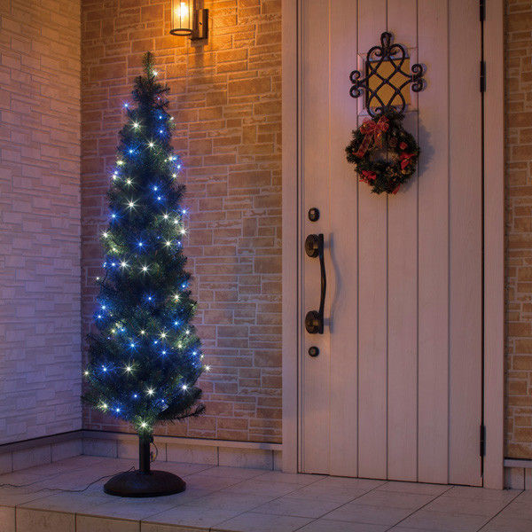 タカショー ガーデンツリー ホワイト＆ブルー 180cm LIT-T02L（直送品） タカショー スチール