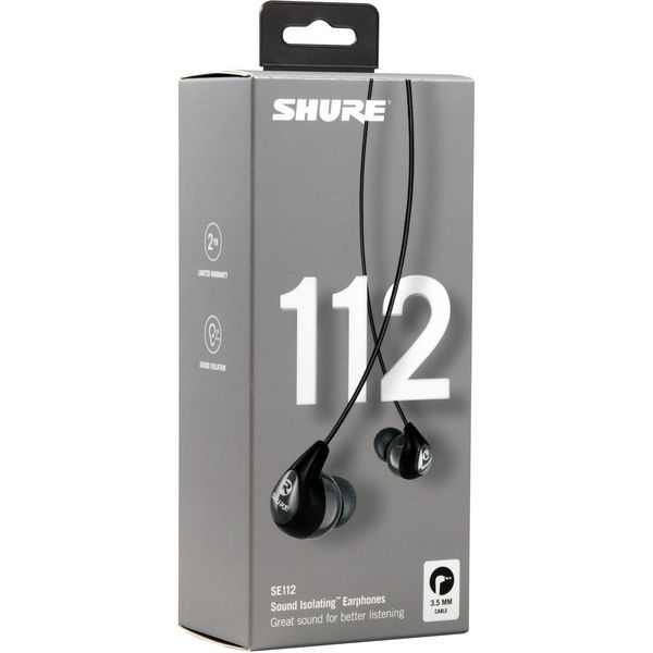 SHURE イヤホン／グレー（ストレートケーブル） SE112GR-A 1個（直送品 