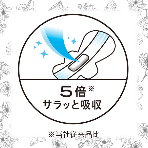 センターインコンパクト1/2 無香料 特に多い昼用 羽つき 24.5cm 16枚入×3個 生理用ナプキン ユニ・チャーム - アスクル