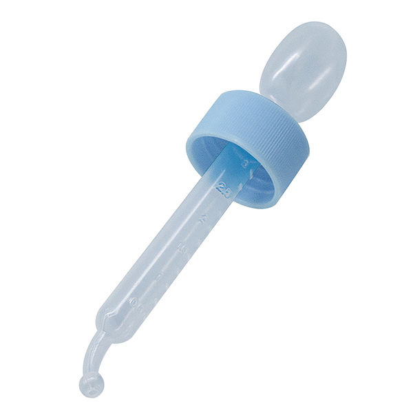 金鵄製作所 NK投薬瓶 60mL スポイト付キャップ（スカイブルー:水