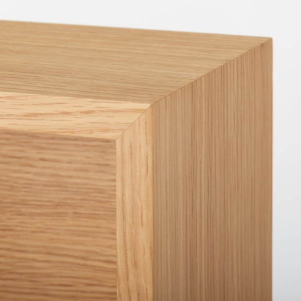 無印良品 壁に付けられる家具箱 オーク材突板 44cm 良品計画 - アスクル