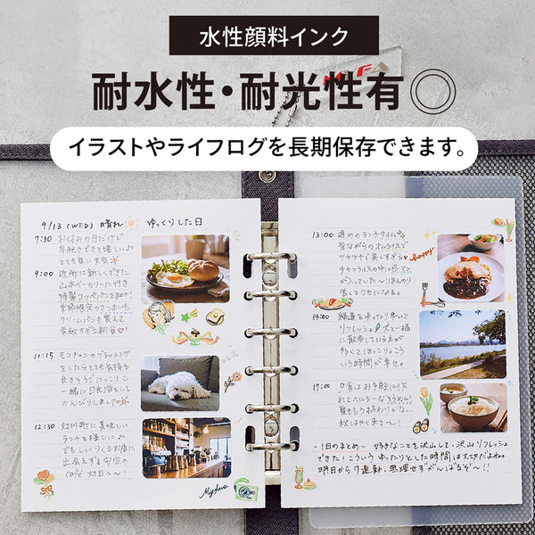 リヒトラブ リヒトmyfa推し活ライフログログペン水性0.2mmジェット