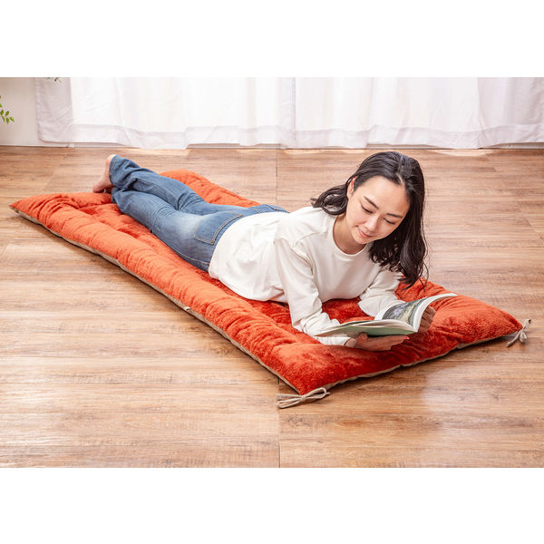 ガマカ工業 FLAME YARN 岩盤浴のようなごろ寝長座布団 70×180cm