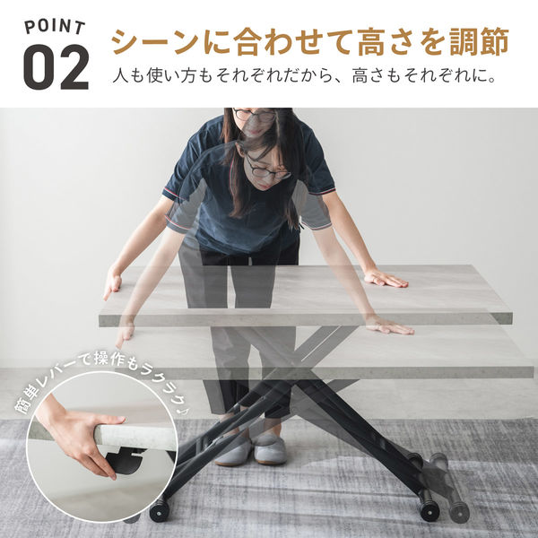 武田コーポレーション ガス圧昇降式テーブル TK5-GDT120BR 1箱(1個入