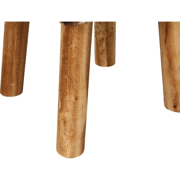 不二貿易 フェイクファースツールスクエア カウBR 83833 1脚（直送品