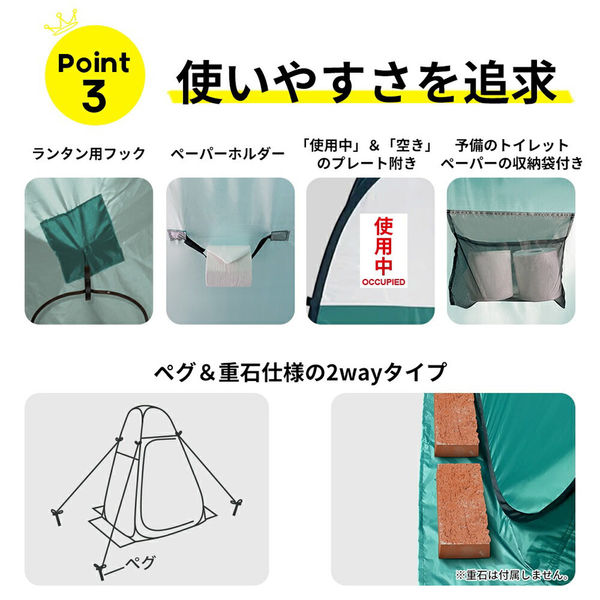 防災用 プライバシーテント 4個/ケース 防災グッズ プライベート 簡易