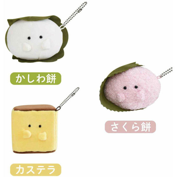 カステラ　ストラップ　まとめ売り　マスコット　ぬいぐるみ　カステラ娘 長崎カステラ ご当地マスコット3個ストラップ カステラくん
