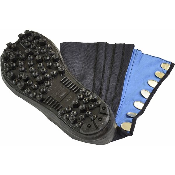 莊快堂 安全スパイク地下たび 大馳8枚 黒 24.5cm 1837532003 1足