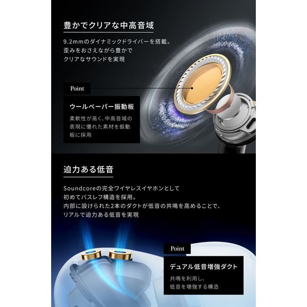 soundcore Liberty 5 　ワイヤレスイヤホン　アプリコットピンク 楽天市場】ANKER Soundcore Liberty 5 完全ワイヤレスイヤホン