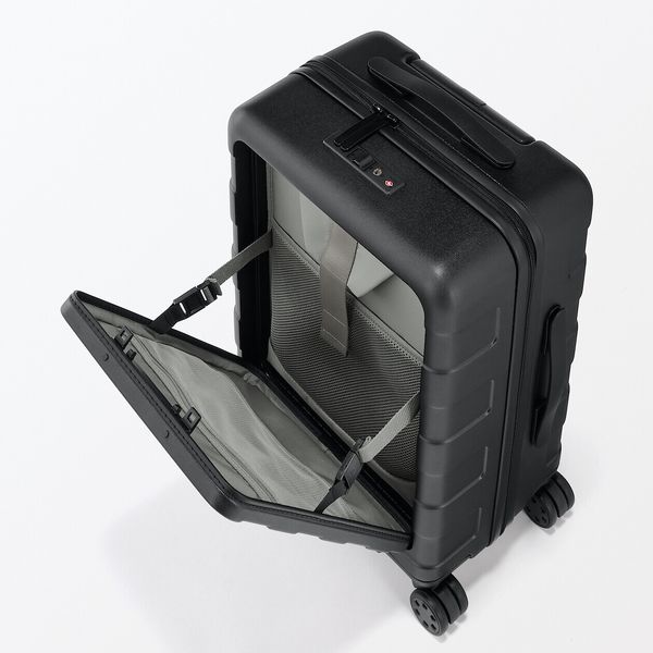 無印良品 バーを自由に調節できる フロントオープンキャリーケース