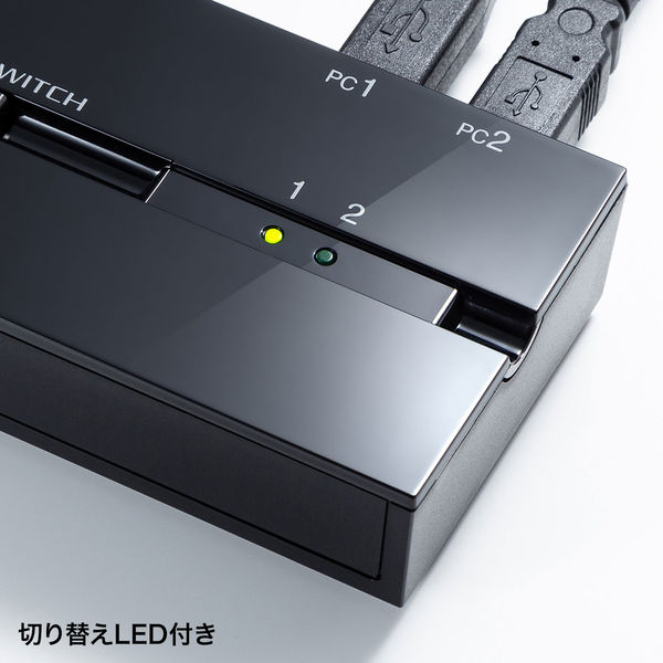 サンワサプライ 磁石付きUSB2.0手動切替器(2回路) SW-US22MG 1 サンワサプライ 磁石付きUSB2.0手動切替器(2回路) SW-US22MG 1