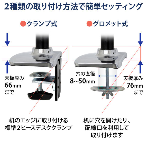 Ergotron LX デスクマウント デュアル モニターアーム 45-248-026 1台（直送品）