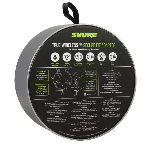 SHURE 耳掛け型完全ワイヤレスイヤホンアダプター MMCXコネクター RMCE 