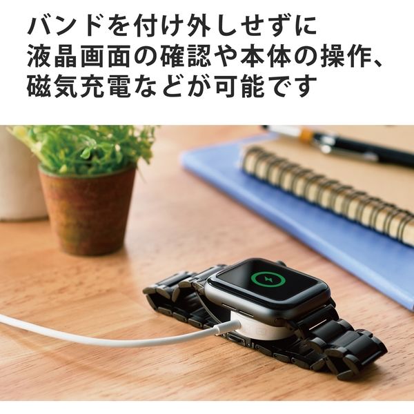 Apple Watch アップルウォッチ 44mm 42mm バンド ステンレス ブラック