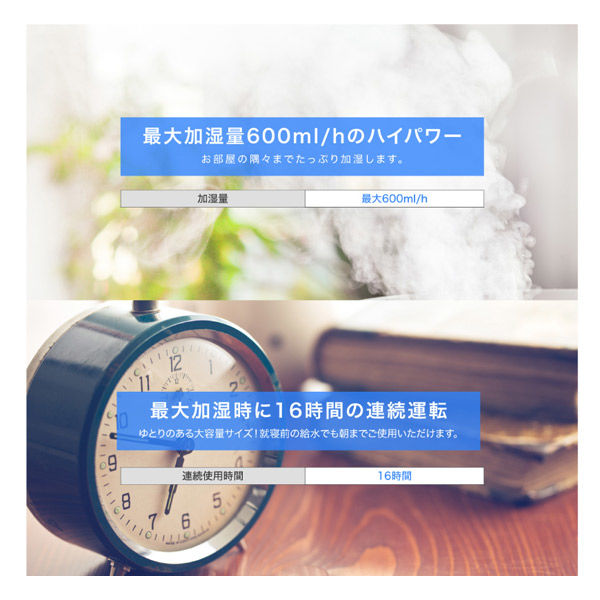 イトウ 大容量スリム加湿器 HYB-10L 1台（直送品） - アスクル