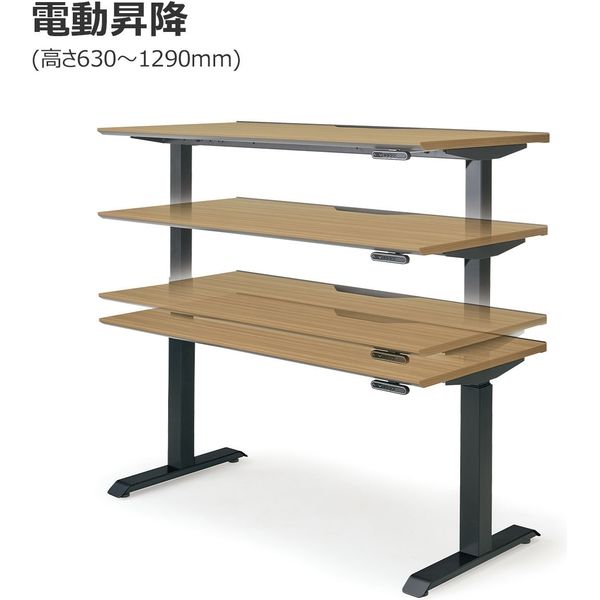 組立設置込】コクヨ 電動昇降デスク シークエンス 舟底エッジ 幅