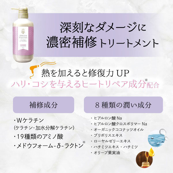 アミノマスターディープリペア トリートメント ポンプ 500g アミノマスターディープリペア トリートメント ポンプ 500g