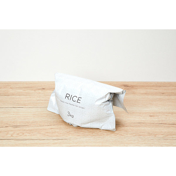 極 お米 保存袋 ホワイト 3kg袋×2枚入 MARNA マーナ