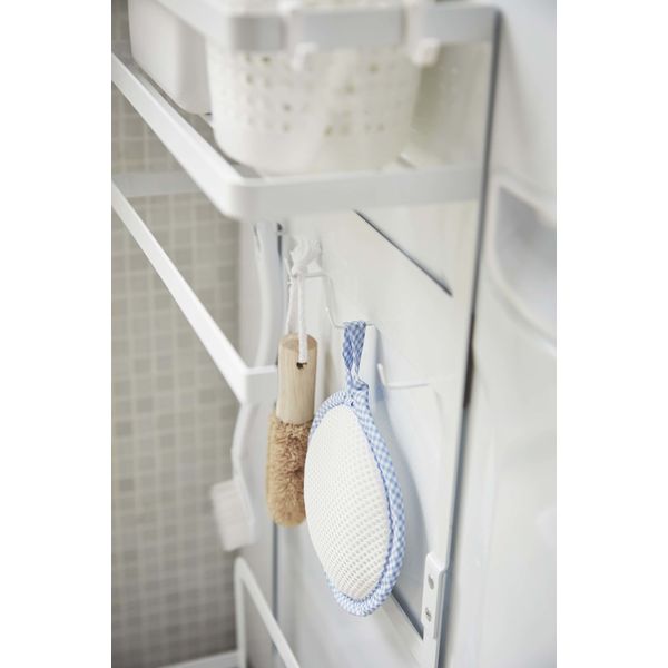 tower(タワー) 洗濯機横マグネット収納ラック ホワイト 1個 山崎実業 【送料無料】 tower(タワー) 洗濯機横マグネット収納ラック ホワイト 1個 山崎実業 【送料無料】