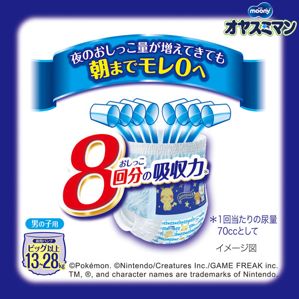 オヤスミマン おむつ パンツ ビッグサイズ以上（13～28kg） 1ケース 